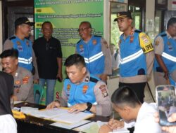 Kapolres Lampura Tinjau Proses Pelaksanaan Penerimaan Anggota Polri 2024