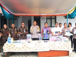 Hadiri Pemusnahan BB Inkracht, AKBP James: Salah Satu Wujud Sinergitas CJS