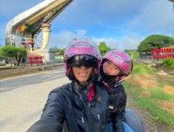 Pasutri ini Nekad Bermotor dari Kalimantan Utara ke Tulang Bawang Lampung Setelah 4 Tahun Tak Mudik