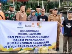 Muhammadiyah Tubaba Berikan Bantuan Korban kebakaran
