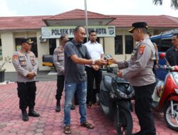 Polres Pringsewu Kembalikan Motor Dan Mobil Hasil Kejahatan Kepada Pemiliknya