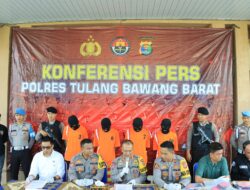 Polres Tubaba Gelar Press Release Hasil Ops Sikat Krakatau Tahun 2024.
