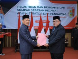 Pj Bupati Tulang Bawang Lantik 53 Pejabat Dilingkup Pemkab Tulang Bawang