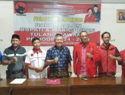 Ahmad Yani, Ambil Formulir Bacalon Bupati di PDIP Tulang Bawang.