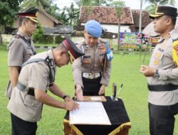 Kapolres Tulang Bawang Pimpin Upacara Pelantikan dan Sertijab, Berikut Nama-namanya