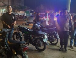 Cegah Aksi Balap Liar di Malam Hari, Polsek Banjar Agung Sita 14 Unit Sepeda Motor Gunakan Knalpot Brong