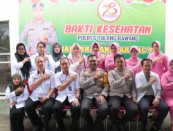 Seksi Dokkes Polres Tulang Bawang Gelar Bakti Kesehatan KB Gratis, AKBP James: Sebanyak 78 Warga Yang Mengikuti Kegiatan