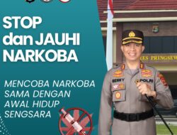 Polres Pringsewu Mengimbau Masyarakat Menjauhi Narkoba