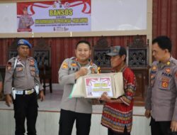Polres Mesuji Gelar Bansos di Desa Mulya Agung, Rangkaian HUT Bhayangkara ke-78
