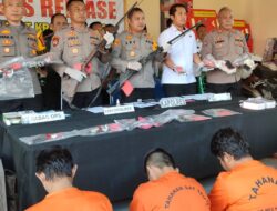 Polres Mesuji Gelar Press Release Hasil Ungkap Ops Sikat Krakatau 2024