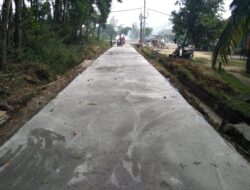 Kampung Banjar Agung Bangun Rabat Beton di RK 02 Dari Dana DD