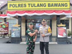 Kapolres Tulang Bawang Menerima Kunjungan Perdana Danlanud Pangeran M Bun Yamin