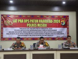 Kapolres Mesuji Pimpin Giat Lat Pra Ops Patuh Krakatau 2024