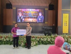 BRI Tulang Bawang Berikan Bantuan Sosial Kursi Untuk Pelayanan Masyatakat di Polres TBB