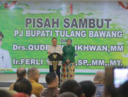 Pj Bupati Tuba Ferli Yuledi Hadiri Acara Pisah Sambut Pejabat Bupati Dan TP PKK
