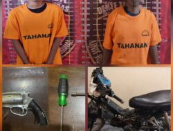 Polsek Dente Teladas Tangkap Dua Pelaku Curanmor Yang Sudah Beraksi di 9 TKP dan Sita Senpi Ilegal
