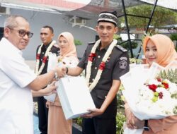 Pj Bupati Tuba Ferli Yuledi Hadiri Pisah Sambut Karutan kelas II B Menggala