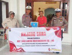 Sambut HUT Lalu Lintas Bhayangkara Ke-69, Polres Tulang Bawang Gelar Anjangsana