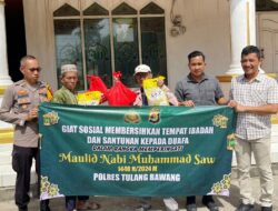 Polres Tulang Bawang Gelar Bakti Religi dan Baksos di Tiga Lokasi Berbeda