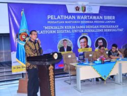 PWI Lampung Gelar Pelatihan Wartawan Siber tentang Perpres Publisher Right
