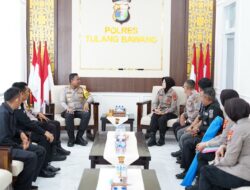 Kapolres Tulang Bawang Sambut Langsung Tim Asistensi Dari Bid Humas Polda Lampung