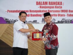 Pemkab Tubaba Tanda Tangani MoU Kerjasama Antar Daerah