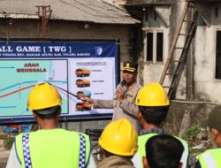 Kapolres Tulang Bawang Pimpin Langsung Apel Gabungan Perbaikan Jembatan Way Pidada