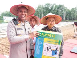 Polres Tulang Bawang Launching Gugus Tugas Dukung Ketahanan Pangan Di Ponpes Sunan Bonang