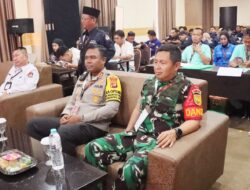 Kapolres Tulang Bawang Monitoring Rapat Pleno Rekapitulasi Tingkat Kabupaten