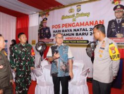 Kapolres Tulang Bawang Bersama Forkopimda Kunjungi Tiga Pos Operasi Lilin Krakatau 2024, Ini Tujuannya