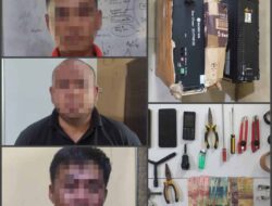 Ungkap Kasus Curat, Satreskrim Polres Tulang Bawang Barat Amankan Tiga Orang Pelaku