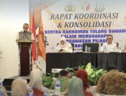 Pj Bupati Tuba Gelar Rapat Koordinasi Dan Konsolidasi Sentra Gakkumdu Tuba Dalam Pengawasan Pilkada 2024