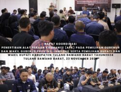 KPU Tubaba Gelar Rapat Koordinasi Penertiban Alat Peraga Kampaye ( APK)