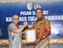 Pj Bupati Tuba Ferli Yuledi Hadiri Pisah Sambut Kaporles Tuba