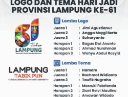 Pemprov Lampung Umumkan Pemenang Lomba Logo dan Tema Hari Jadi Provinsi Lampung ke-61