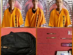 Gasak Narkoba di Banjar Margo, Polres Tulang Bawang Tangkap Tiga Pelaku