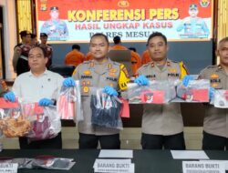 Konferensi Pers, Polres Mesuji Ungkap Tiga Kasus