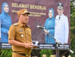 Pimpin Apel Perdana, Wabup Nadirsyah Tegaskan Disiplin dan Kerjasama ASN membangun Tubaba.