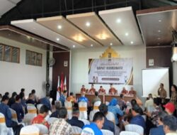 Rakor Bersama antara KPU Tubaba dan Badan Adhock dan stakeholder,Midiyan sampaikan Terima Kasih