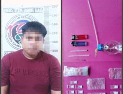 Menjadi Bandar Narkoba, Dan Sering Meresahkan Masyarakat Seorang Pemuda Ditangkap Polisi.