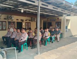 Pesan Kasi Propam Polres Tulang Bawang Saat Menggelar Mitigasi di Dua Polsek Jajaran