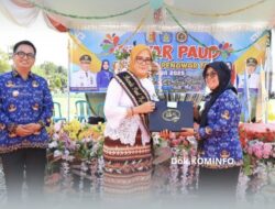 Bunda PAUD Kabupaten Tulang Bawang Hadiri Dan Beri Sambutan Pada Gebyar PAUD se-Kecamatan Penawar Tama