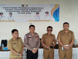 Berikan Sosialisasi Program Pemutihan Pajak, Kepala UPTD XI Samsat Tulang bawang Bangkitkan Kesadaran Taat Pajak