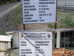 Atasi Banjir Pemdes Mekar Indah Jaya Bangun Drainase Dan Gorong Gorong
