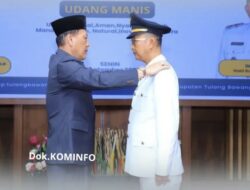 BUPATI TULANG BAWANG LANTIK 130 PEJABAT ADMINISTRATOR DAN PENGAWAS