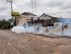 Polsek Dente Teladas Gerak Cepat! Markas Dan Sekitarnya Difogging Untuk Tangkal Dbd