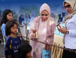 Antusiasme Warga Warnai Kegiatan Berbagi Takjir PKK Dan DWP Provinsi Lampung