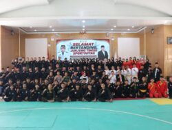 Bupati Way Kanan Ayu Asalasiyah Hadiri Pembukaan PORKAB Pencak Silat