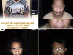 Polres Mesuji Berhasil Ungkap Kasus Perburuan Tapir Dilindungi di Register 45