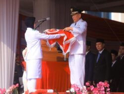 Pemkab Tulang Bawang Gelar Upacara Pengibaran Bendera HUT ke 81 Kemerdekaan RI